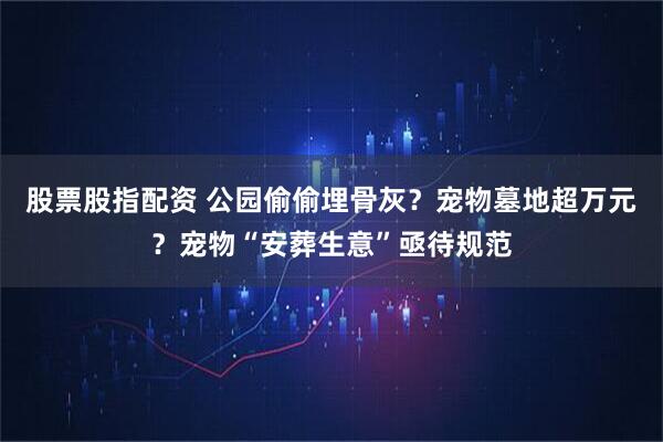 股票股指配资 公园偷偷埋骨灰？宠物墓地超万元？宠物“安葬生意”亟待规范